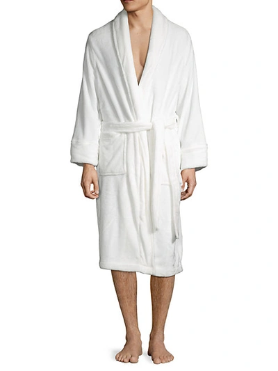 Shop Saks Fifth Avenue Boxed Luxurious Plush Fleece Robe