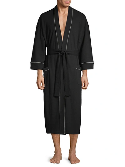 Shop Saks Fifth Avenue Waffle Knit Robe