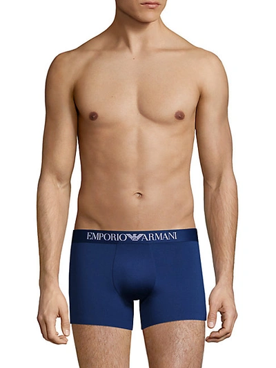 Shop Emporio Armani Logo Waist Boxer Briefs