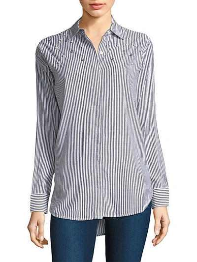 Shop Rails Taylor Stripe Pearl Shirt