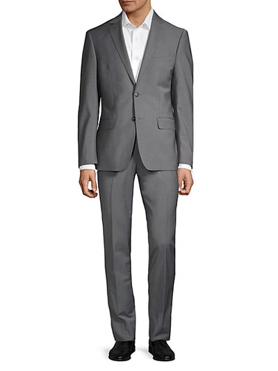 Shop Calvin Klein Extra Slim-fit Sharkskin Stretch Suit