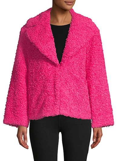 Shop Alice And Olivia Thora Oversized Faux Fur Jacket