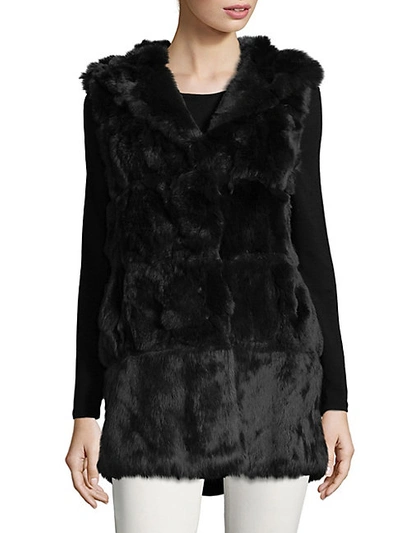 Shop Belle Fare Plush Dyed Rabbit Fur Vest
