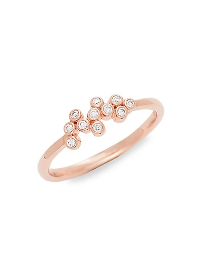 Shop Nephora 14k Rose Gold & Diamond Ring