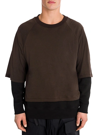 Shop Ben Taverniti Unravel Project T-shirt Layered Pullover