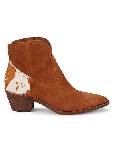 Shop Dolce Vita Senica Cow Hair & Suede Western Booties