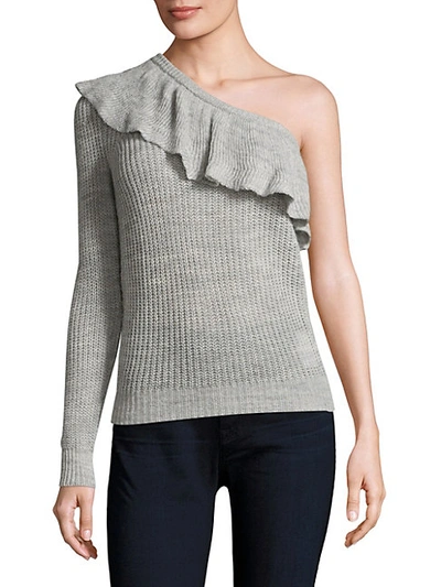 Shop Rebecca Taylor One-shoulder Ruffle Sweater