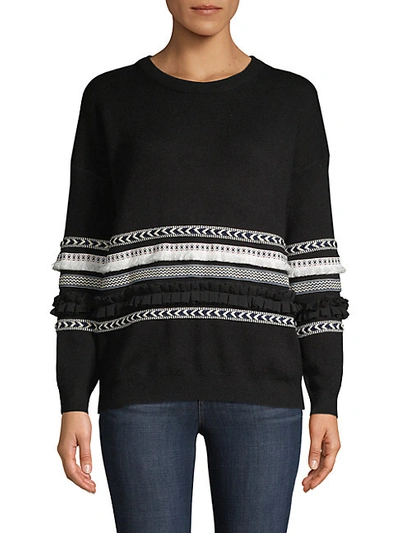 Shop Allison New York Roundneck Trimmed Sweater