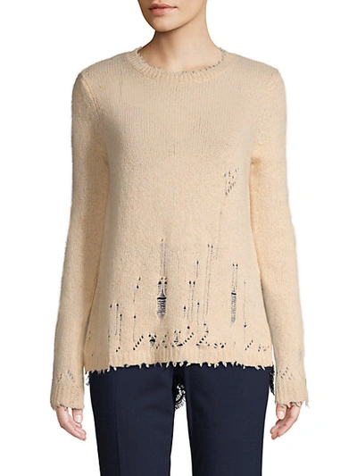 Shop Autumn Cashmere Distress Layered Cashmere Sweater