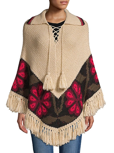 Shop Trina Turk Printed Knit Poncho