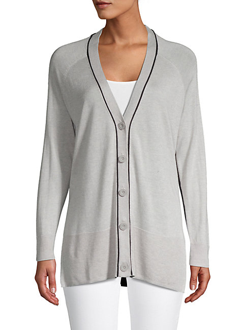 silk blend cardigan