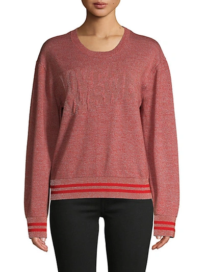 Shop Rag & Bone Reflective Wool-blend Pullover Sweater