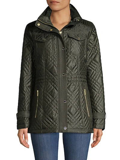 Shop Michael Michael Kors Missy Quilted Anorak
