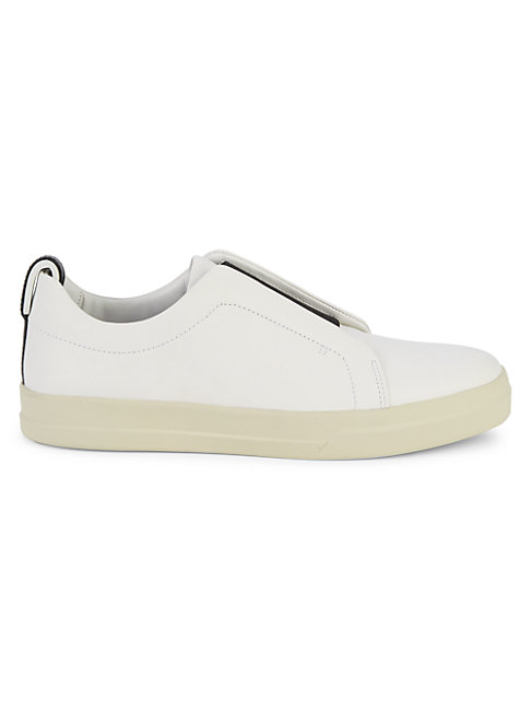 Vince Conway Leather Slip-on Sneakers 