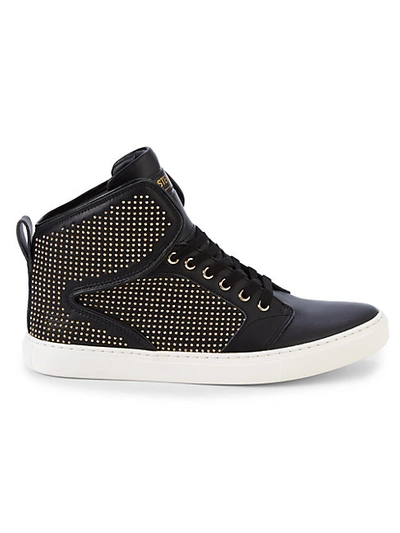 Shop Steve Madden P-stone Leather High-top Sneakers