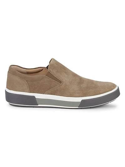 Shop Vince Randell Perforated Suede Sneakers