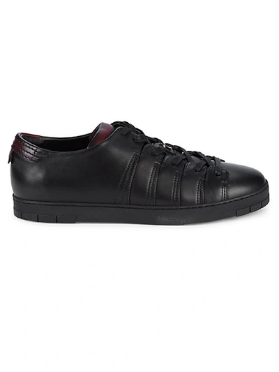 Shop Corthay Leather Low-top Sneakers