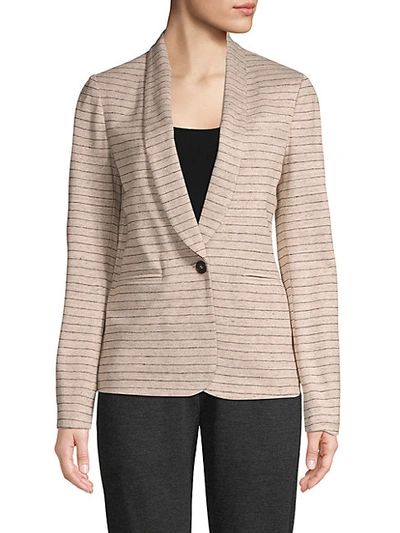 Shop Brunello Cucinelli Metallic Single-button Jacket