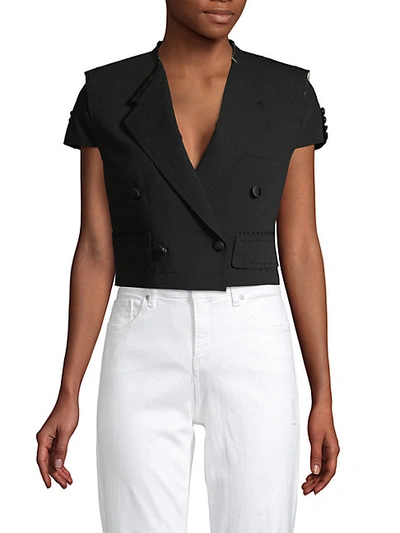 Shop Dolce & Gabbana Cropped Wool-blend Jacket