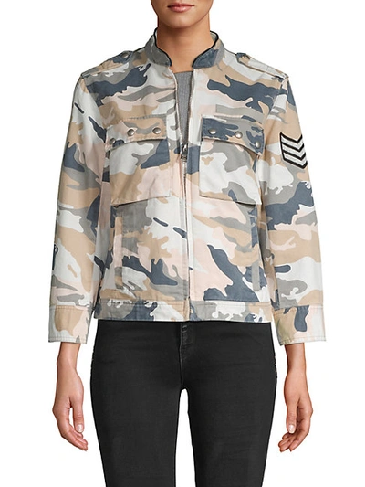 Shop Zadig & Voltaire Camo-print Cotton Jacket