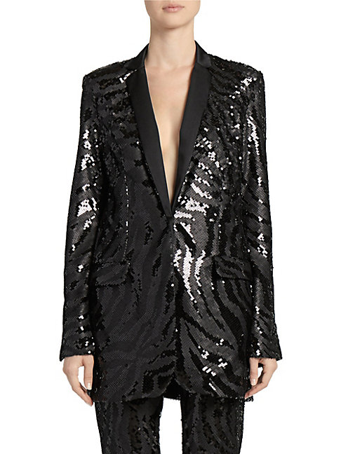 sequin tuxedo