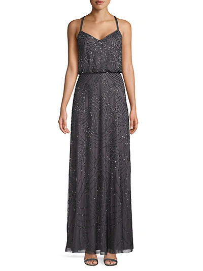 Shop Adrianna Papell Embellished Blouson Gown