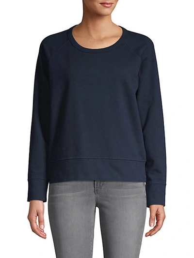 Shop James Perse Roundneck Cotton Sweatshirt