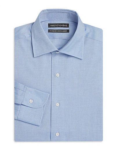 Shop Saks Fifth Avenue Slim-fit Cotton Twill Dress Shirt
