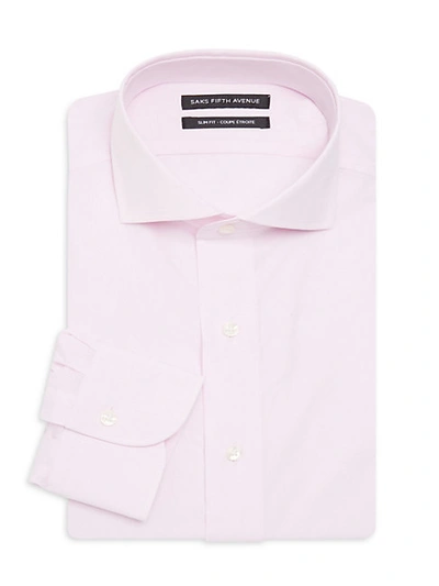 Shop Saks Fifth Avenue Slim-fit Poplin Dress Shirt