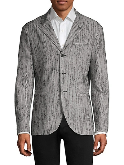 Shop John Varvatos Easy-fit Wool-blend Blazer Jacket