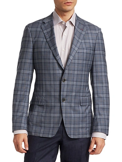 Shop Saks Fifth Avenue Collection By Samuelsohn Wool Plaid Jacket