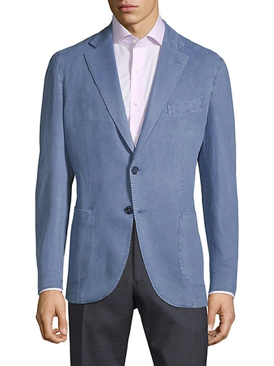 Shop Lubiam Washed Cotton Unconstructed Sportcoat