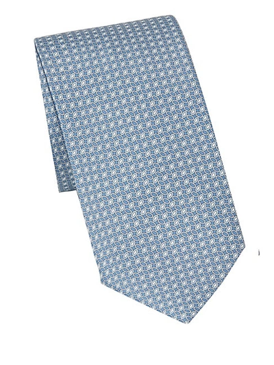 Shop Brioni Concentric Ovals Printed Tie