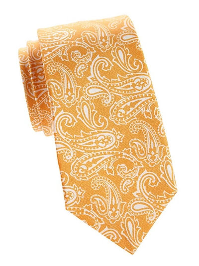 Shop Kiton Paisley Silk Tie