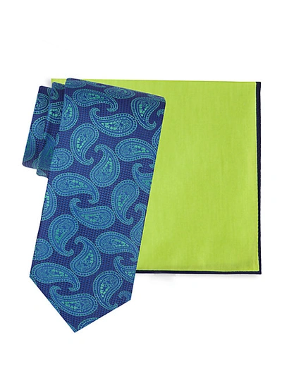 Shop Ted Baker 2-piece Silk Tie & Pocket Square Set