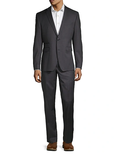 Shop Vince Camuto Windowpane Slim-fit Suit