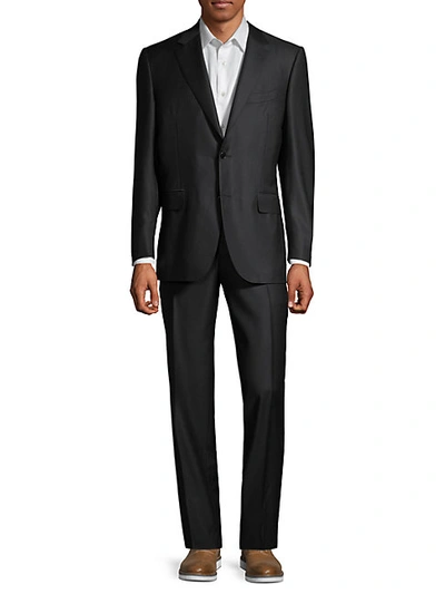 Shop Canali Regular-fit Tonal Pinstripe Wool Suit