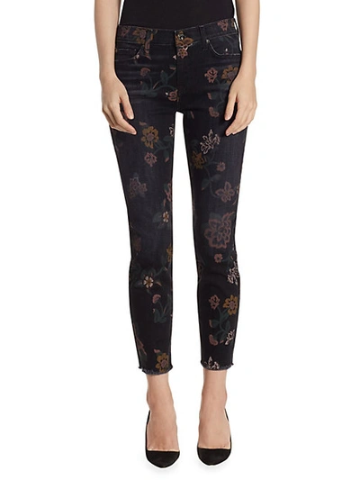 Shop 7 For All Mankind Roxanne Floral Raw-hem Jeans