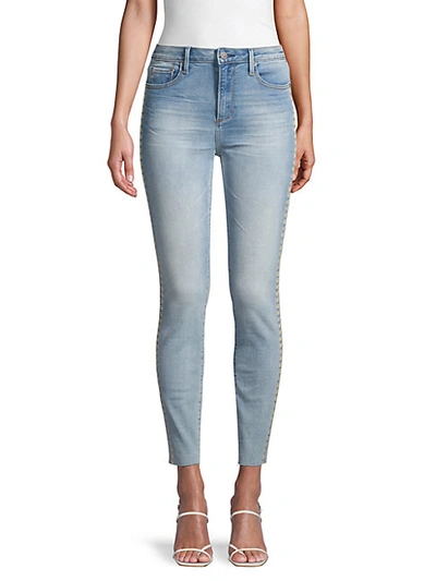 Shop Driftwood Jackie High-rise Floral-embroidered Jeans