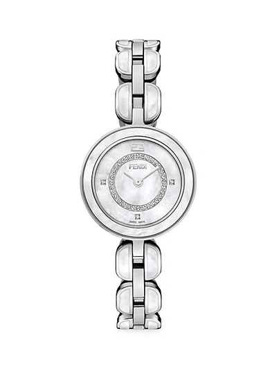Shop Fendi My Way Stainless Steel & Diamond Bracelet Watch