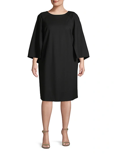 Shop Lafayette 148 Plus Split-sleeve Shift Dress