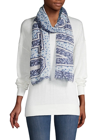 Shop Vince Camuto Mixed Floral-print Scarf