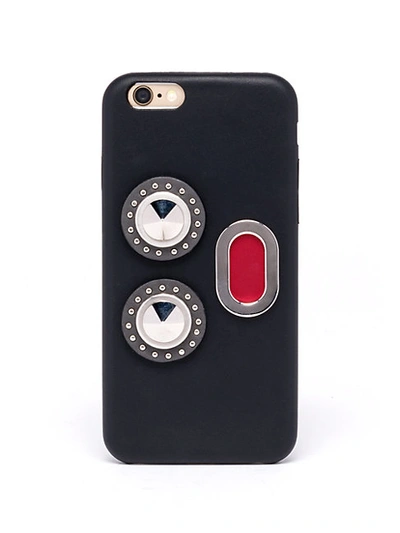 Shop Fendi Faces Leather Iphone 7 Case
