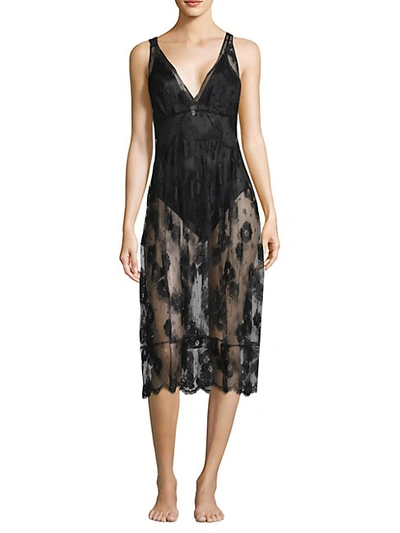 Shop Fleur Du Mal Floral Lace Slip