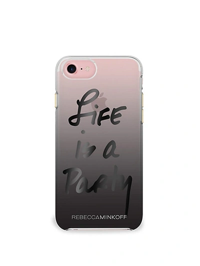 Shop Rebecca Minkoff Life Is A Party Foil Double Up Iphone 7 Case