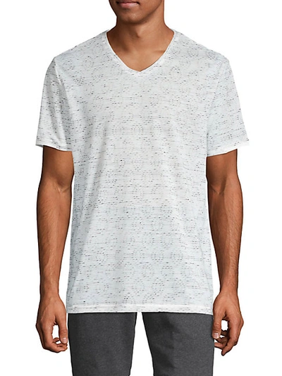 Shop Vince Camuto Perforated V-neck Tee