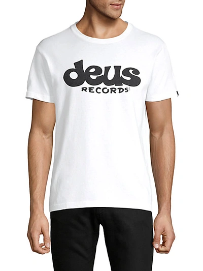 Shop Deus Ex Machina Logo-print Short-sleeve Cotton Tee