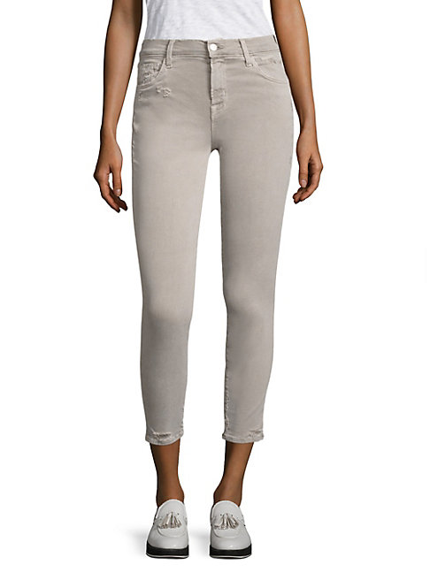 grey capri jeans