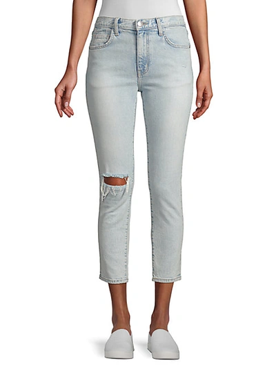 Shop Current Elliott Vintage Slim Fit Cropped Jeans