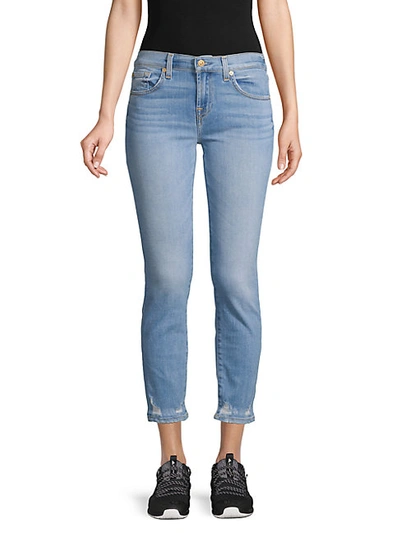 Shop 7 For All Mankind Roxanne Distressed Ankle Jeans